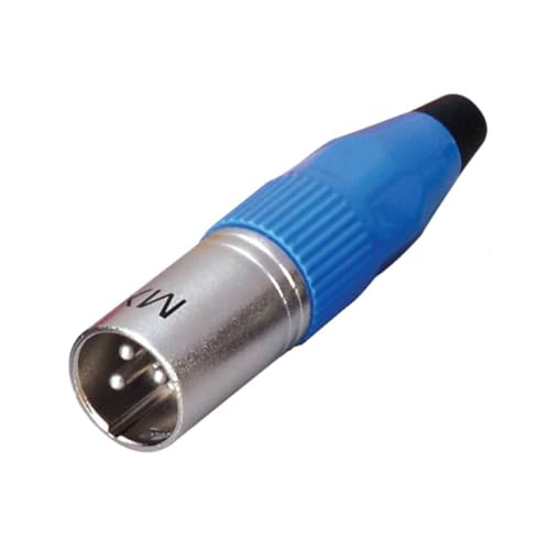 Image of MX 3 Pin XLR Microphone pin Pure Copper Nickel Plated for High Conductivity microphone (3-pin male microphone connector, Pack of 10, Male Connector)