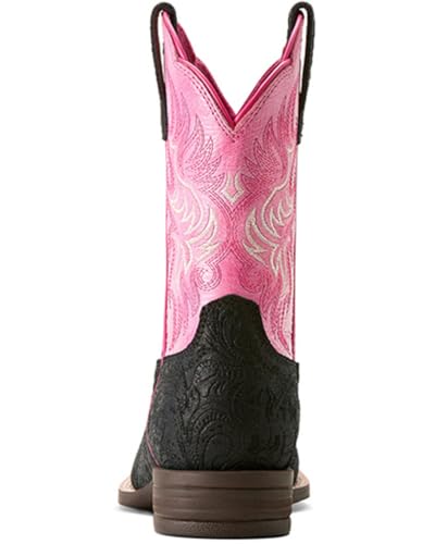 Ariat Youth Outrider, Black Floral Emboss/Painted Peony, 3.53