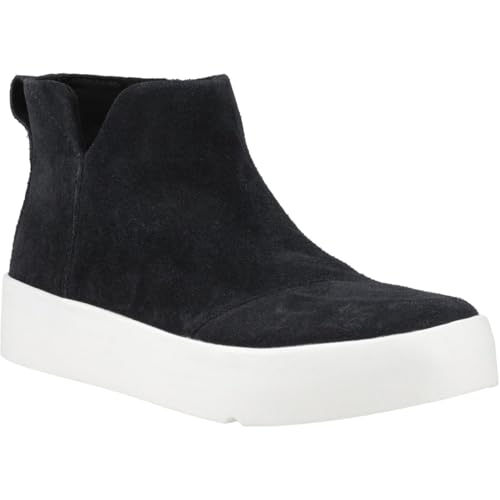Image of TOMS Womens Verona Mid Suede Platform Sneakers Shoes Casual - Black - Size 6 B