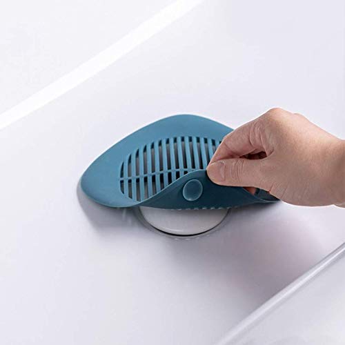 Scarico a pavimento Coperchi di scarico per doccia Scarico tubo in silicone Tappo raccogli capelli con ventosa per bagno Cucina Vasca da bagno Lavello Filtro Tappo Scarico a pavimento Coperchio (Color