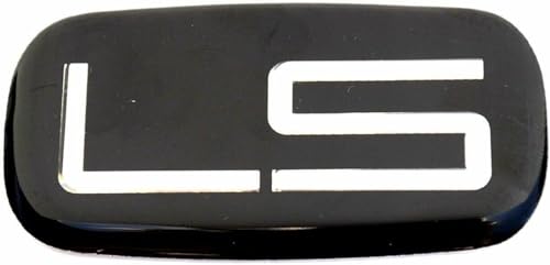 Image of Pair Set LS Cab Emblems 3D Badge Logo Nameplate Sticker Roof Pillar Replacement for LS 15036135 Pickup Truck SUV (Chrome /Black)