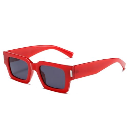 Lunettes de soleil carrées à rivets pour corriger la fatigue visuelle, style vintage UV400