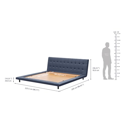 Image of Wakefit Somora King Size Non Storage Upholstered Bed