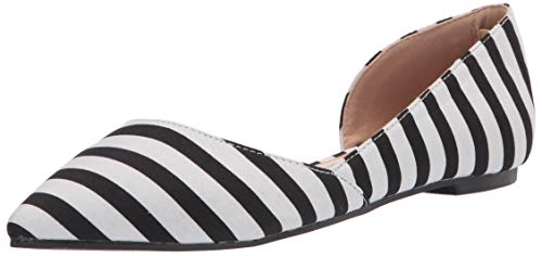 Journee Collection Womens Cortni Flat Stripe 11 W