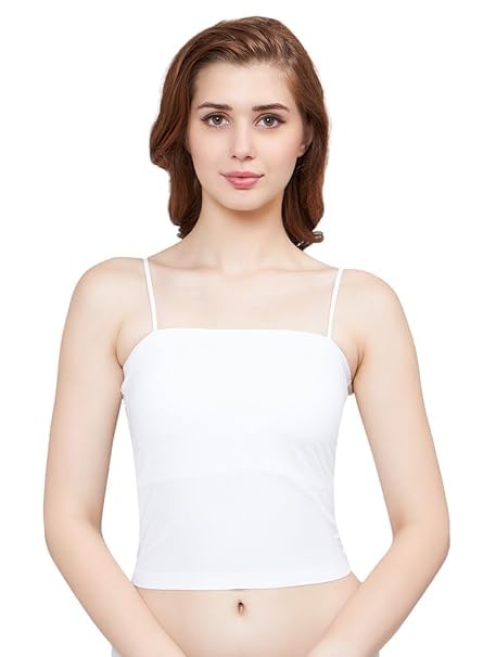 Women's Lightly Padded Seamless Built in Bra Short Slip Fitted Camisole(Free Size)-image-28