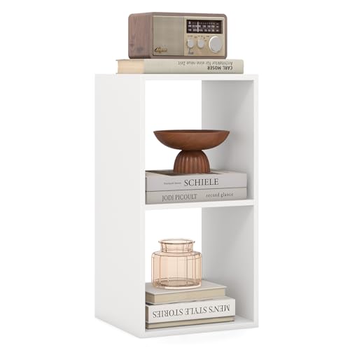 COSTWAY Estantería con 2 Cubos Blanco