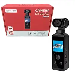 Câmera de Ação Sport Action de Bolso UHD 5K Tela 1.3 LCD Rotação 270º