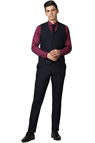 Image of Peter England Men's Polyester Blend Suit-Dress Set