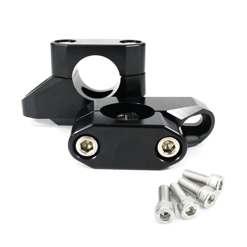 Lenkererhöhung Für Suzuki GSX-S750 1000GX 8S RM-Z250 450 Für V-Strom 1000 DL1000 28mm 1 1/8" Offset Lenkererhöhungen Hinten Nach Oben Verschoben(Schwarz)