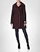 Calvin Klein Women's Wool Jacket, Chianti Black, Small