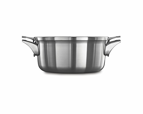 Calphalon Premier Space Saving Stainless Steel 5qt Dutch Oven with Cover