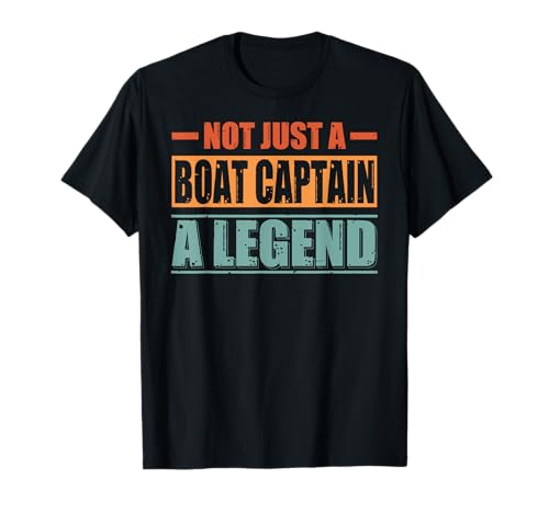 Funny Quote Retro Boat Captain Camiseta