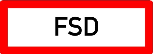 Preisvergleich Produktbild Aufkleber Feuerschlüsseldepot FSD 105x297mm