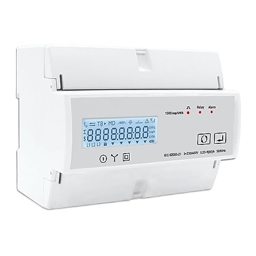 Medidor de energía trifásico Smart Life medidor de potencia WiFi Tuya con temporizador digital