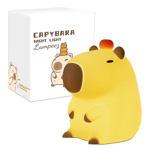 Lampara de mesa de silicona con forma de capibara