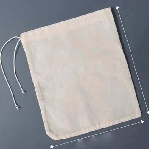 1 pc XS-XL sacs en étamine réutilisables en tissu à fromage pour filtrer le sac de lait de noix sac d'infusion à froid thé yaourt café filtre passoire sac-XL