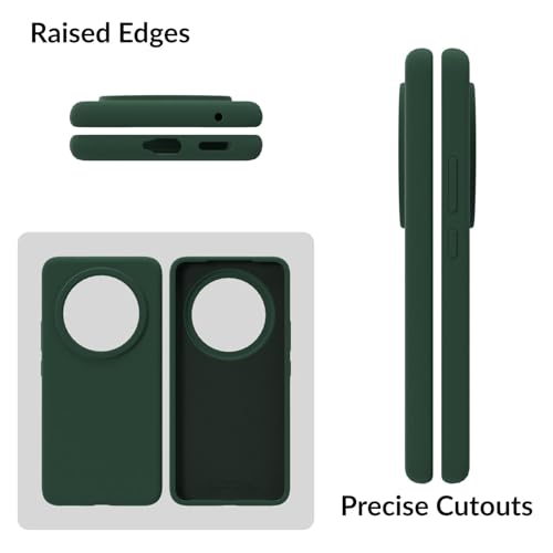 Image of SPRIG Compatible with Vivo T4 Premium SilkTone Back Cover Drop Tested Shock Proof Mobile Case for Men, Women, Boys and Girls with Camera Protection (Dark Green)