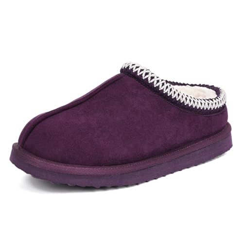 Image of Women's Slippers Fuzzy Cozy Short Ankle Shoes Indoor and Outdoor Mules Furry Warm House Slippers for Woman Cute Fluffy Clogs