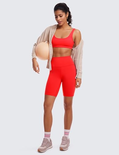 Image of CRZ YOGA Butterluxe Mini Sports Bras | Light Support, Removable Pads, Yoga, Extremely Soft, U Back, Scoop Neck, for Women