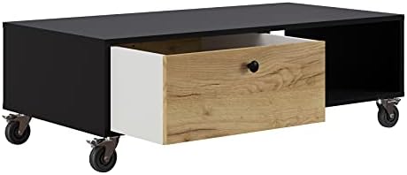 Amazon Brand - Movian Florida Coffee Table, 55 x 110 x 38 cm, Black