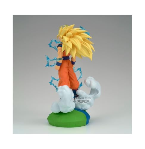 Banpresto Dragon Ball Z History Box Super Saiyan 3 Son Goku | Statue en PVC de 18 cm | Collection Officielle Banpresto | Pose emblématique | Figurine d'anime Non articulée – vue 4