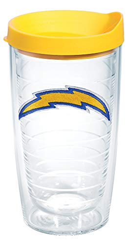 Image of Tervis Made in USA Double Walled NFL Los Angeles Chargers Insulated Tumbler Cup Keeps Drinks Cold & Hot, 16oz, Primary Logo