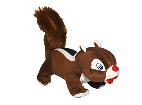 AS Collection Squirrel Soft Toy | Plush Cushion |Squirrel | Gilahari | Animal Shape Soft Toy (Dark Brown) (20 cm)