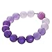 Bella Carina Bella Carina Polaris Perlen Kette oder Armband oder Ohrringe 14 mm violett Magnetverschlusss (5) Armband M)
