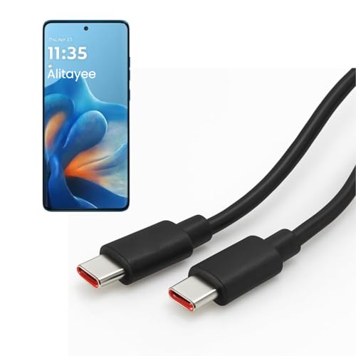 Image of Alitayee 68W Type C TurboPower Charging Charger Cable [1 Years Warranty*] Compatible with Motorola Edge 30 /30 Fusion /40 /40 Neo /50 /50 Ultra /50 Pro /50 Neo /50 Fusion / 60 /60 fusion Series By Marchpower.