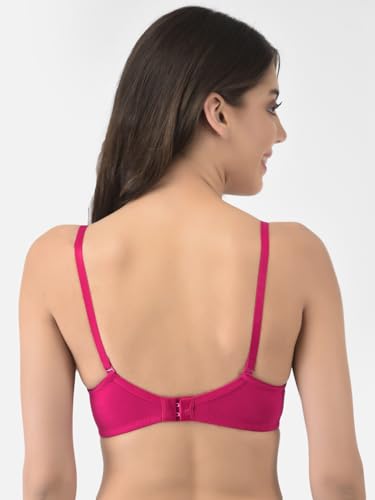 Image of Softline Women's Cotton-Rich Wire-Free Padded Bra | Full Coverage, Seamless & Breathable for Everyday Comfort | Soft Fabric with Supportive Fit for All-Day Wear