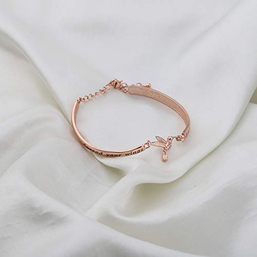 HOLLP Humming Bird Charm Bracelet Humming Bird Lover Gift Spread Your Wings & Let Your Spirit Soar Bracelet2