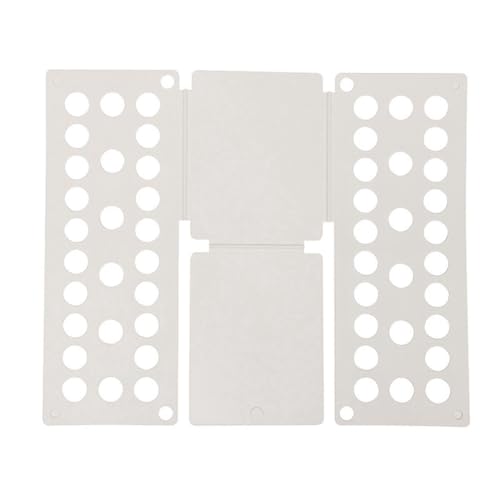 Feriany - Placa plegable para ropa de plástico, carpeta de ropa para niños, camisa, tabla plegable, herramienta de almacenamiento en casa para niños, niños y adultos, color blanco