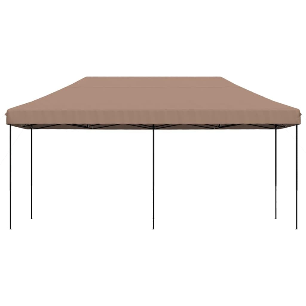 Carpa plegable para fiestas, color marrón, 580 x 292 x 315 cm, con estructura de acero y tela Oxford, impermeable, para bodas, camping, barbacoas, terrazas, celebraciones, puestos de mercado