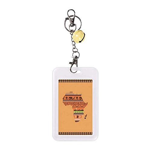 Carte de crédit continent africain avec protection RFID design cloche jaune