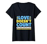 Photo Gallery donna consapevolezza della sindrome di down l"amore non conta i cromosomi maglietta con collo a v Photo Gallery donna consapevolezza della sindrome di down l"amore non conta i cromosomi maglietta con collo a v