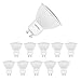 Metrix Lot de 10 ampoules LED GU10 400 lm Blanc chaud 5 W 3000 K équivalent aux ampoules halogènes 50 W Angle d'éclairage 38°