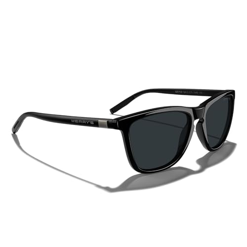 Image of MERRY'S Unisex Polarized Sunglasses for Women Men Classic Retro Designer Style Aluminum Legs