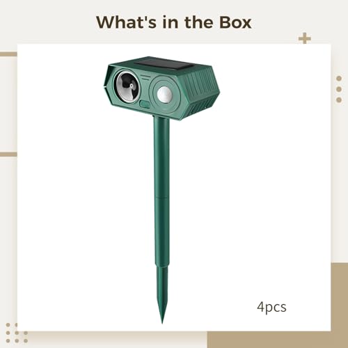 Ahuyentador de gatos para exteriores con ultrasonido para proteger el jardín y el huerto familiar 5
