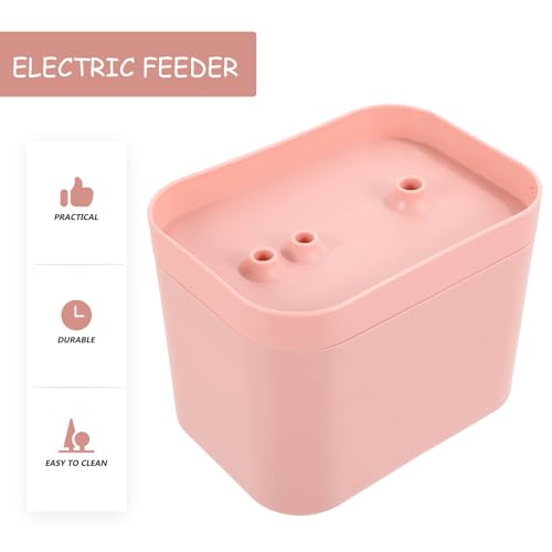Fuente automática para agua de gatos PRETYZOOM rosa USB miniatura 6