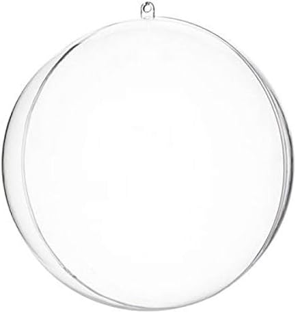 2 separable transparent balls 15 cm (hard plastic)