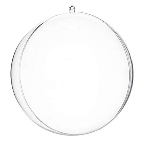 2 boules transparentes séparables de 15 cm (plastique dur).