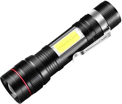 Care 4 CREE T6 LED Rechargeable Flashlight Torch + Cob Light Torch (Black : Rechargeable) (B09BRCC35V) Amazon Price History, Amazon Price Tracker