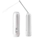 SORBO Portable Travel Electric Bidet Sprayer, Handheld Personal Bidet with 180° Adjustable Nozzle for Kids, Elders, Female, Outdoor, Disability, Postoperative Nursing White (Without Battery)