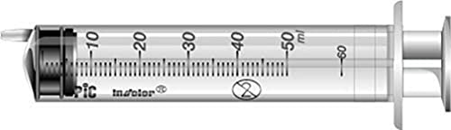 Pic Solution 02079000090510 Einweg-Exzenter-Luer-Spritzen Ohne Nadel 50-Teilig, 50 ml Kapazität Cover