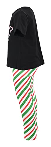 Image of Unique Baby 2 Piece Girls Printed Leggings Outfit with Short Sleeve Shirt Kid and Toddler Clothes Set