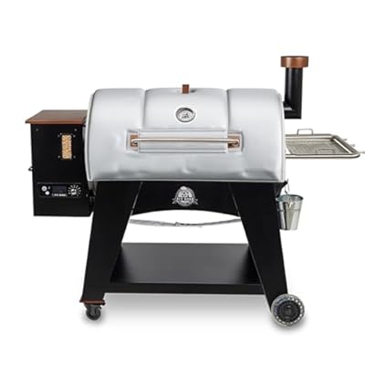 Insulation Blanket for Pit Boss 67343 1000 Series,1000 Traditions,1000SC,Austin XL Wood Pellet Smoker Grill,PB1000SC PB1000XL PB1000T Insulation Blanket Grill Accessory for Winter Smoking,Silver