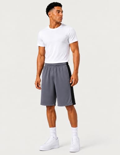 Image of Liberty Imports Pack of 5 Men's Athletic Basketball Shorts Mesh Quick Dry Activewear with Pockets
