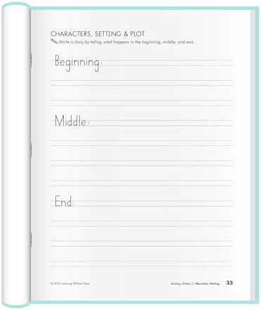 Learning Without Tears Building Writers Student Edition, Age 7+, 2nd Grade+, Handwriting Without Tears, Narrative, Information, Opinion, Fluency, School & Home, Tutor, Sensory & Motor Skills, Sensory