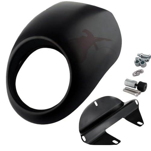 Bulle couverture phare moto haut de gamme noir brillant pour Sportster XL883 XL1200