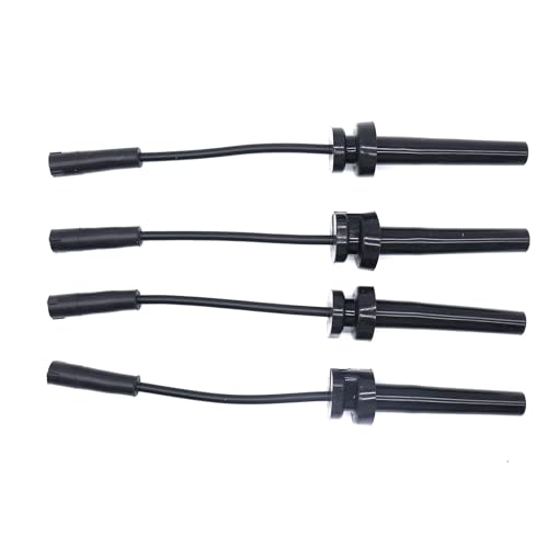 OXCANO 7570 Ignition Spark Plug Wires Set of 4 Compatible with Dodge Caravan 2001-2007, Neon 2003, Stratus 2001-2006 & Chrysler Sebring 2001-2006, PT Cruiser 2001-2010, Voyager 2001-2003, 2.0L 2.4L